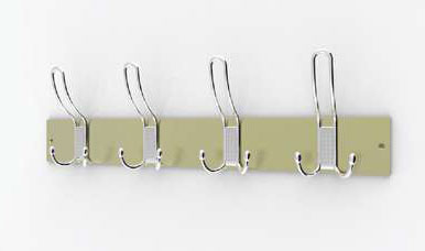 Мебельный крючок-вешалка для одежды трехрожковый TL 3.30220-TL 3.30222